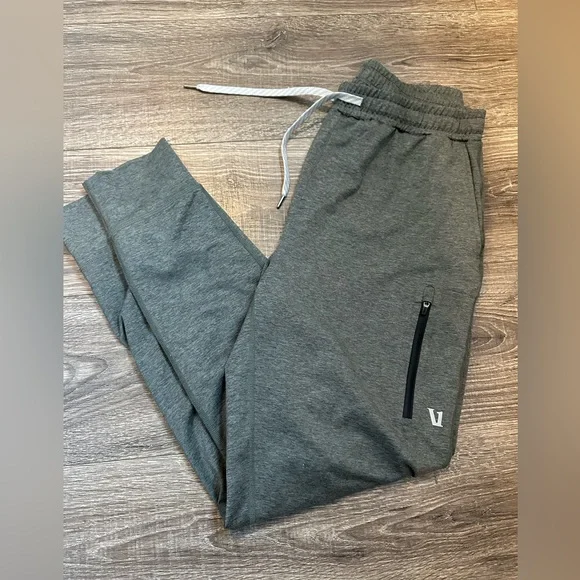 Vuori Men’s Small Sunday performance Jogger Pants Heather Green - Picture 1 of 14